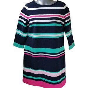 NWOT Crown & Ivy Petites Ribbed Striped Shift Dress Size PS